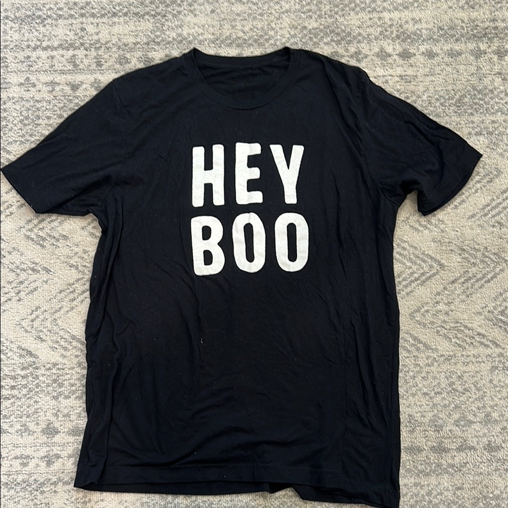 Black Hey Boo T-Shirt